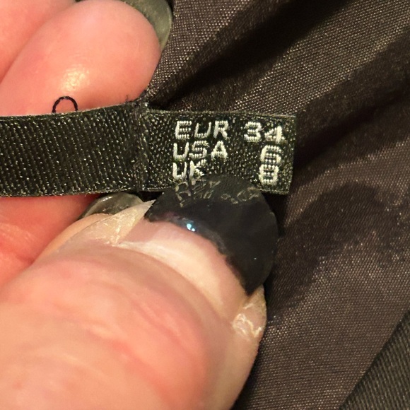 InWear Black Satin dress. Side zipper. Very Flattering! Never worn. - Picture 13 of 13